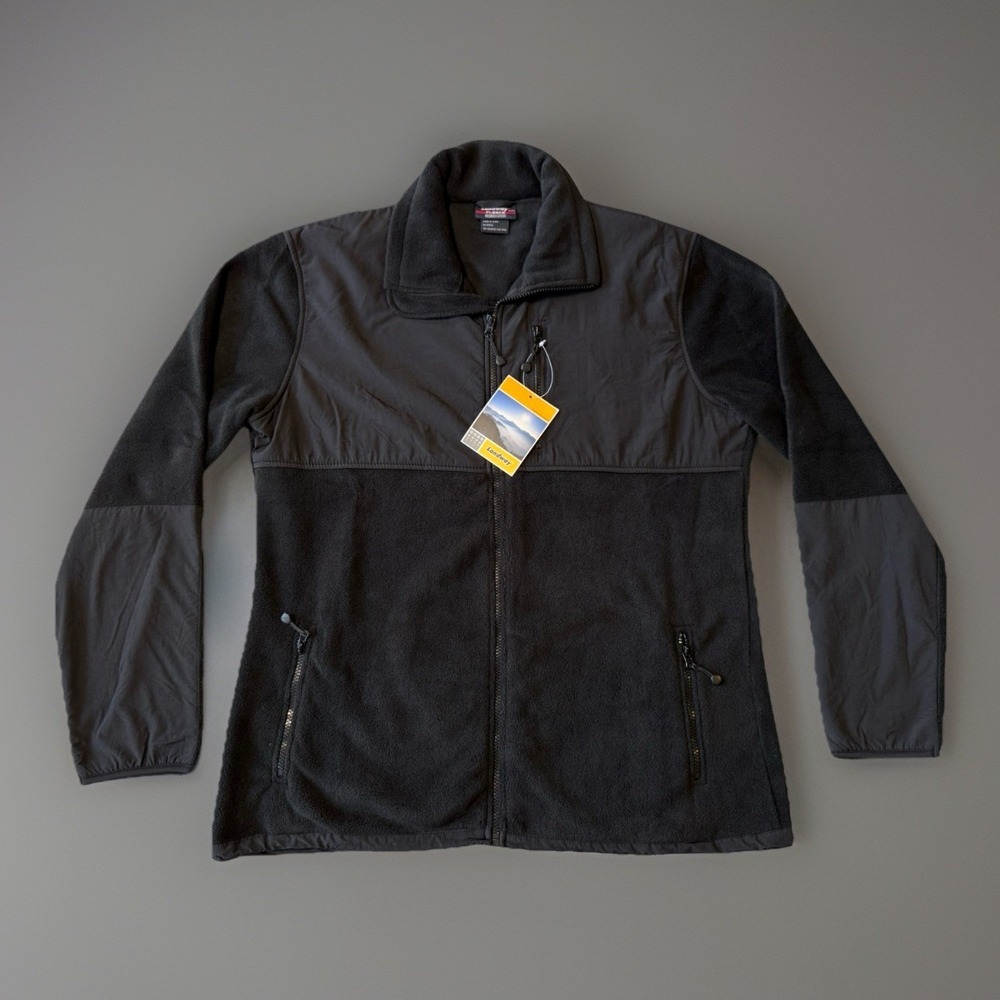 NWT Landway Peformance Fleece Jacket Black Mens Size 3XL